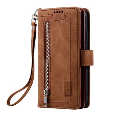 Til Samsung Galaxy A26 5G Etui med Lynlåslomme og 9 Kortlommer
