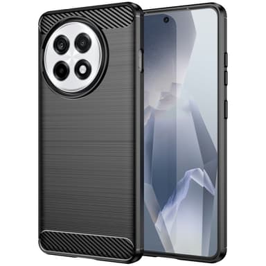Telefoncover TPU Shell Bagcover Carbon OnePlus 13R - Sort