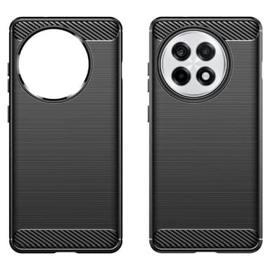 Telefoncover TPU Shell Bagcover Carbon OnePlus 13R - Sort
