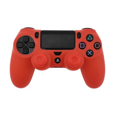 Etui til Sony PlayStation 4 Pro Slim PS4 Anti-Slip Silikone Skin Cover - RØD
