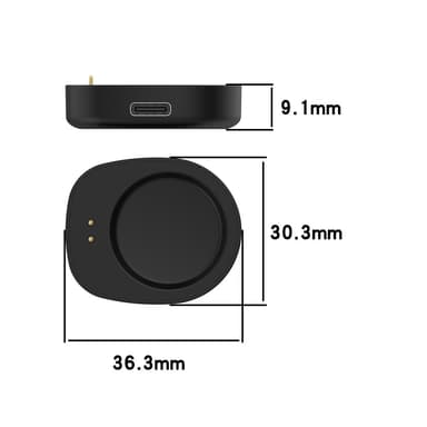 Oplader til Huami Amazfit T-Rex 3 (A2322) / Balance (A2286)