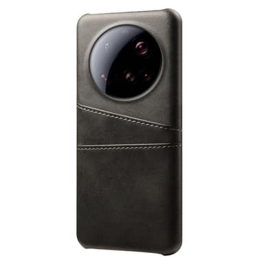 SKALO Xiaomi 15 Ultra 5G PU-Læder Kortholder Cover - Sort