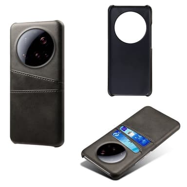 SKALO Xiaomi 15 Ultra 5G PU-Læder Kortholder Cover - Sort