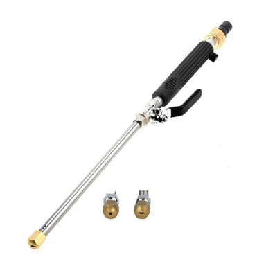 Jet Power Washer Højtryksrenser til haveslange 2 dyser 3/4"" Sort