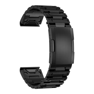 Titanium urrem til Garmin ure Sort 26 mm