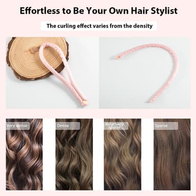 Heatless Curling Rod Sæt - Pink