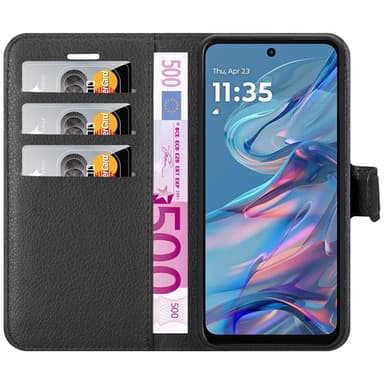 Motorola MOTO G45 Pungetui Cover Case (Sort)