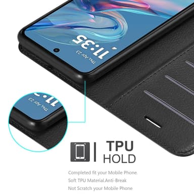 Motorola MOTO G45 Pungetui Cover Case (Sort)