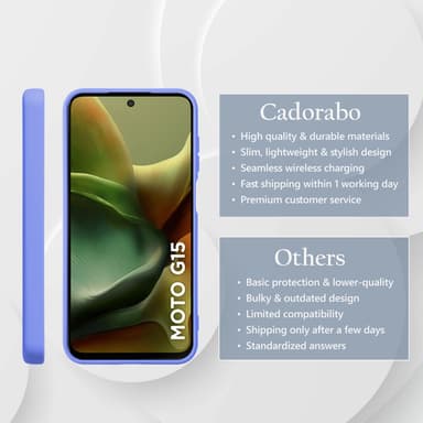 Motorola Moto G15 Cover Etui Case (lilla)