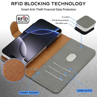 OPPO A80 Cover Etui Case (Grå)