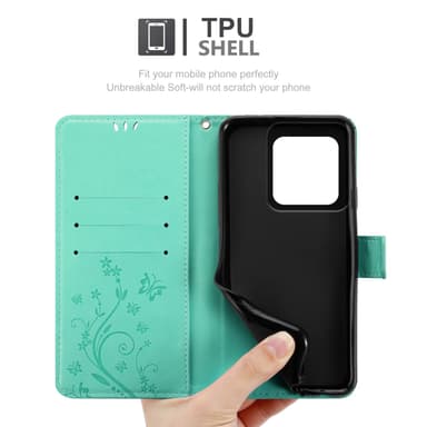 Motorola Moto Edge 50 Ultra Pungetui Cover Blomster
