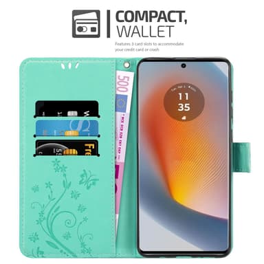 Motorola Moto Edge 50 Fusion Pungetui Cover Blomster