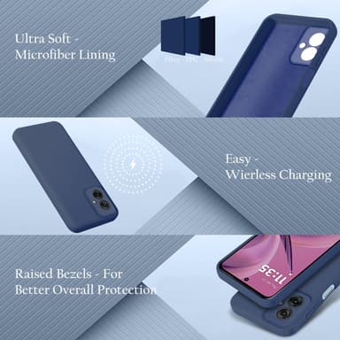 Motorola Moto G55 Cover Etui Case (blå)