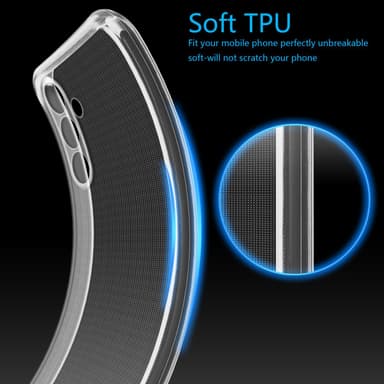 Samsung Galaxy M15 Cover Case Etui (Gennemsigtig)