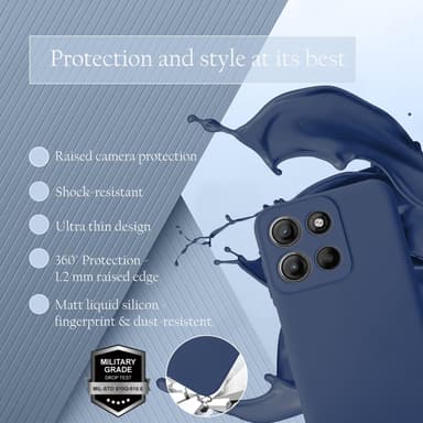 Motorola Moto G15 Cover Etui Case (blå)