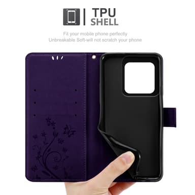 Motorola Moto Edge 50 Ultra Pungetui Cover Blomster