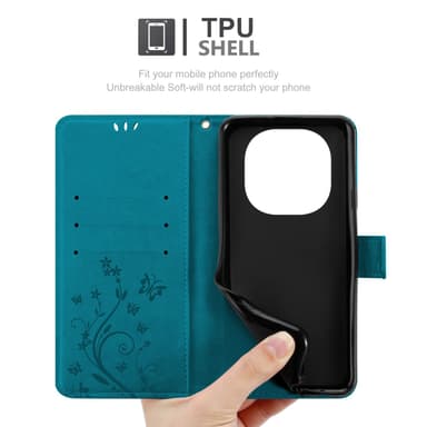 Xiaomi RedMi Note 14 Pro 5G Pungetui Cover Blomster