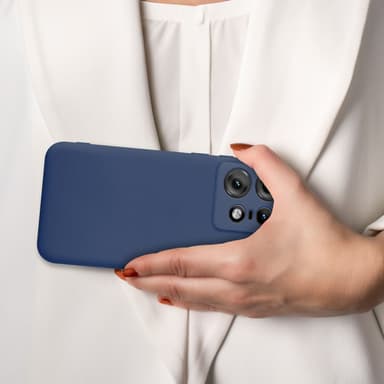 Motorola Moto Edge 50 Pro Cover Etui Case (blå)