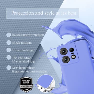 Motorola Moto Edge 50 Pro Cover Etui Case (lilla)
