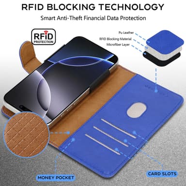 Honor 200 Cover Etui Case (Blå)