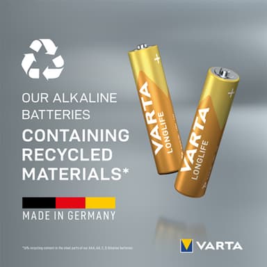 Varta Longlife AAA-batterier (8-pak)