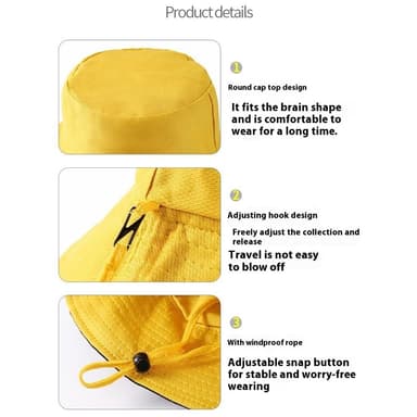 Hat Solhat Mesh Cap med bred skygge - Lilla
