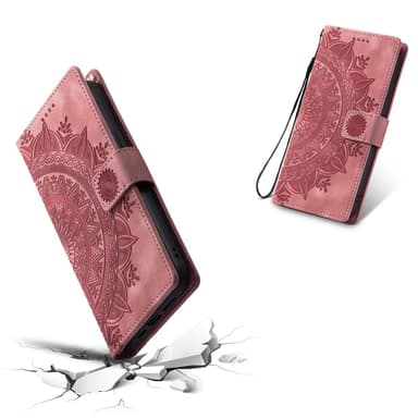 Til Samsung Galaxy S25 Ultra tegnebogscover Cover Shell Mandala Blomstermønster