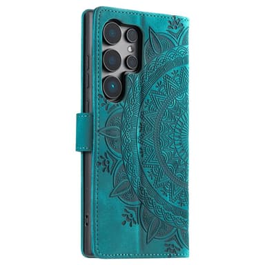 Til Samsung Galaxy S25 Ultra tegnebogscover Cover Shell Mandala Blomstermønster