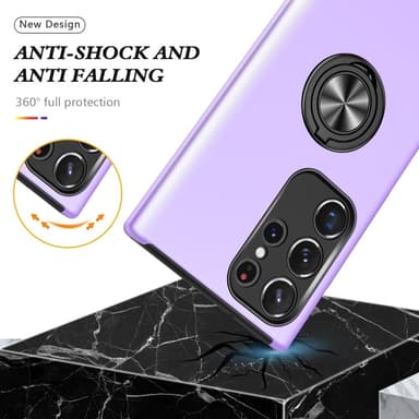 Samsung Galaxy S25 Ultra Fingerring Kickstand Hybrid Taske