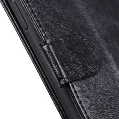 Crazy Horse Pung Standetui til Samsung Galaxy A21s - Sort