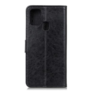 Crazy Horse Pung Standetui til Samsung Galaxy A21s - Sort