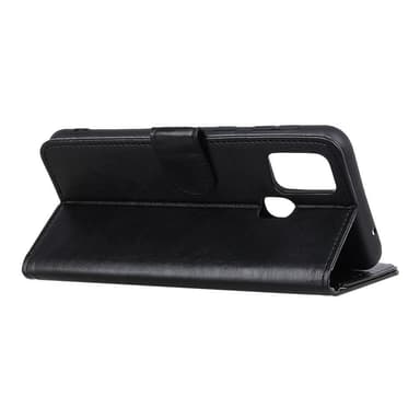Crazy Horse Pung Standetui til Samsung Galaxy A21s - Sort