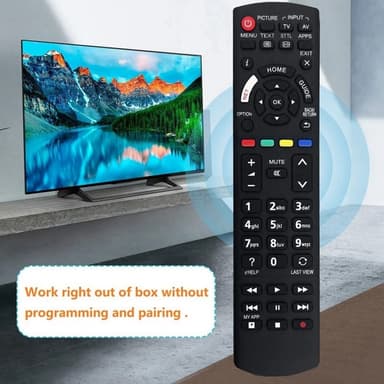 Udskiftning af fjernbetjening til N2QAYB001180 til Panasonic TV