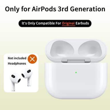 D04 Til AirPods 3 Erstatningsopladningsetui Indbygget 620mAh Batteri