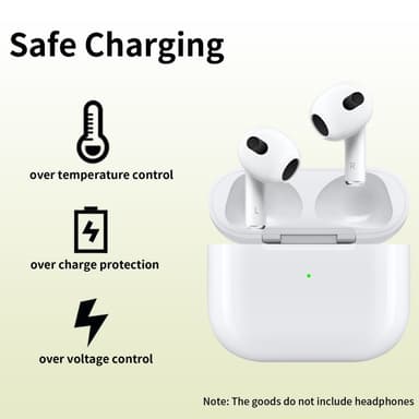 D04 Til AirPods 3 Erstatningsopladningsetui Indbygget 620mAh Batteri