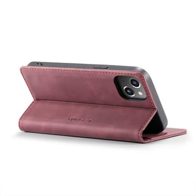 CASEME Retro tegnebog taske til iPhone 13 Pro - rød