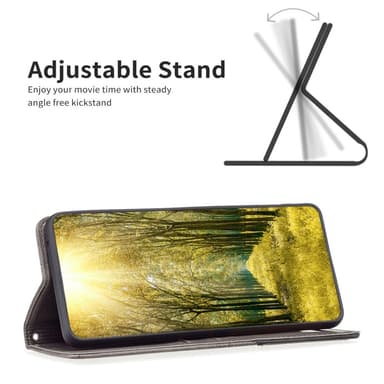 BINFEN COLOR Til Samsung Galaxy A56 Stødsikkert Pungcover – Grå