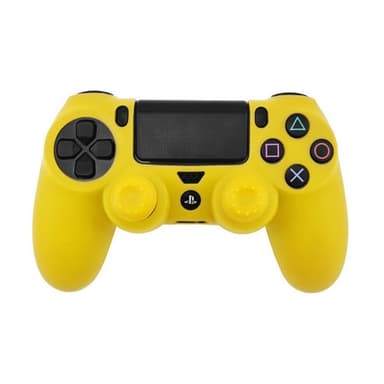 Etui til Sony PlayStation 4 Pro Slim PS4 Anti-Slip Silikone Skin Cover - Gul