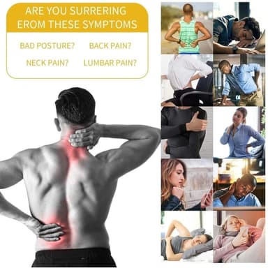 Justerbar Corring Posture Anti-pukkel ryglæn - L