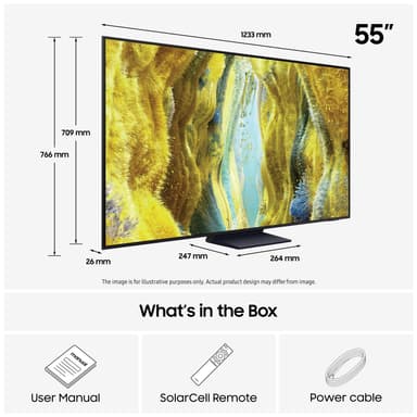 Samsung 55” QN77F 4K MiniLED Smart TV (2025)