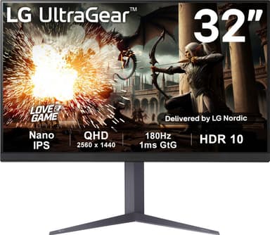 LG UltraGear 32GS75Q 31,5" gaming-skærm