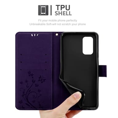 Nokia XR21 Pungetui Cover Blomster (Lilla)