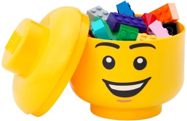 Play LEGO mini-opbevaringskasse (Boy Head, gul)