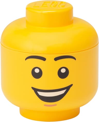 Play LEGO mini-opbevaringskasse (Boy Head, gul)