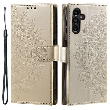SKALO Samsung A36 5G Mandala Flip Cover - Guld