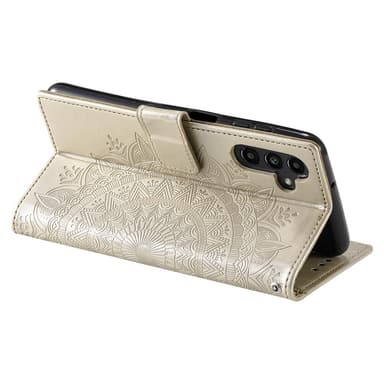 SKALO Samsung A36 5G Mandala Flip Cover - Guld