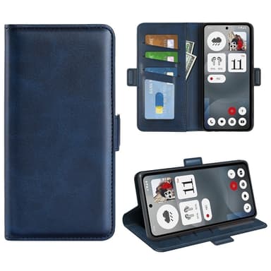 SKALO Nothing Phone (3a) 5G Premium ID Flip Cover - Blå