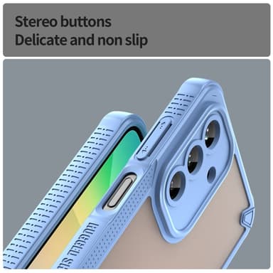 SKALO Samsung A26 5G Armor Hybrid Frosted Cover - Blå