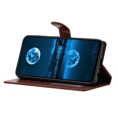 SKALO Samsung A26 5G PU-læder Flip Cover - Brun