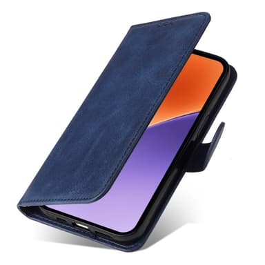 SKALO Xiaomi 15 PU-læder Flip Cover - Blå